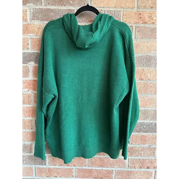 Crown & Ivy Hunt Green Pull over Thick Sweater XXL - Picture 7 of 7